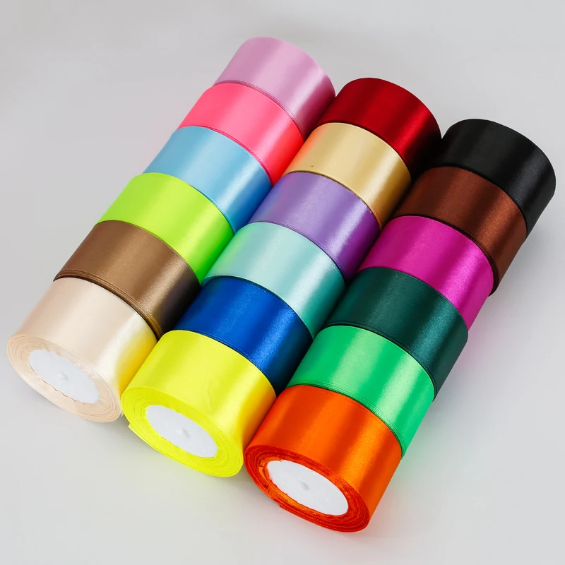 Craft Foam Roll - 22 หลา/ม้วน 5 ซม.ผ้าไหมซาตินริบบิ้นงานฝีมือทําด้วยมือวัสดุ Christmas Party