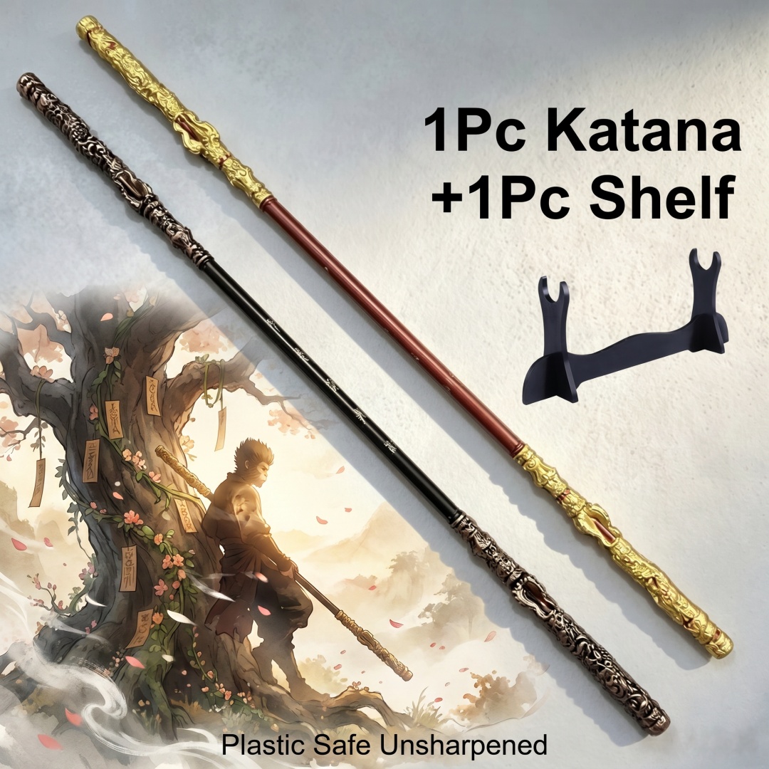 Cosplay Prop Katana - ดาบคาตานะ ซุนหงอคง ขนาด 70 นิ้ว สีดำ
