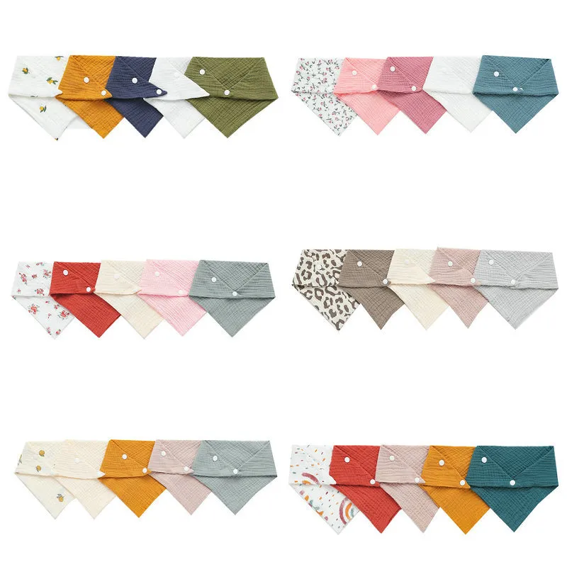 Snap Fastener Set - 5 ชิ้น/เซ็ตทารกแรกเกิด Bibs Feeding Drool Bibs