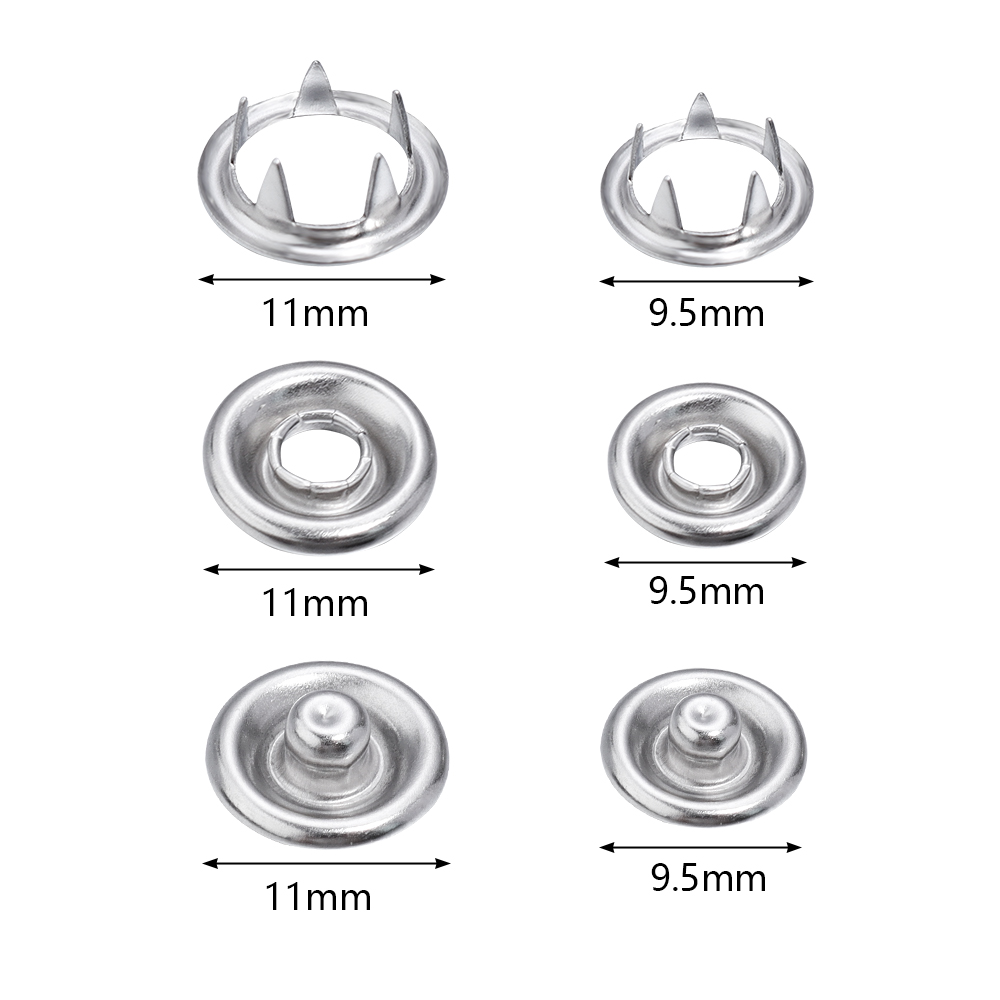 ชุด 50 ชิ้น กระดุมแป๊กสแตนเลส  - Snap Fastener Set บทวิจารณ์และราคา