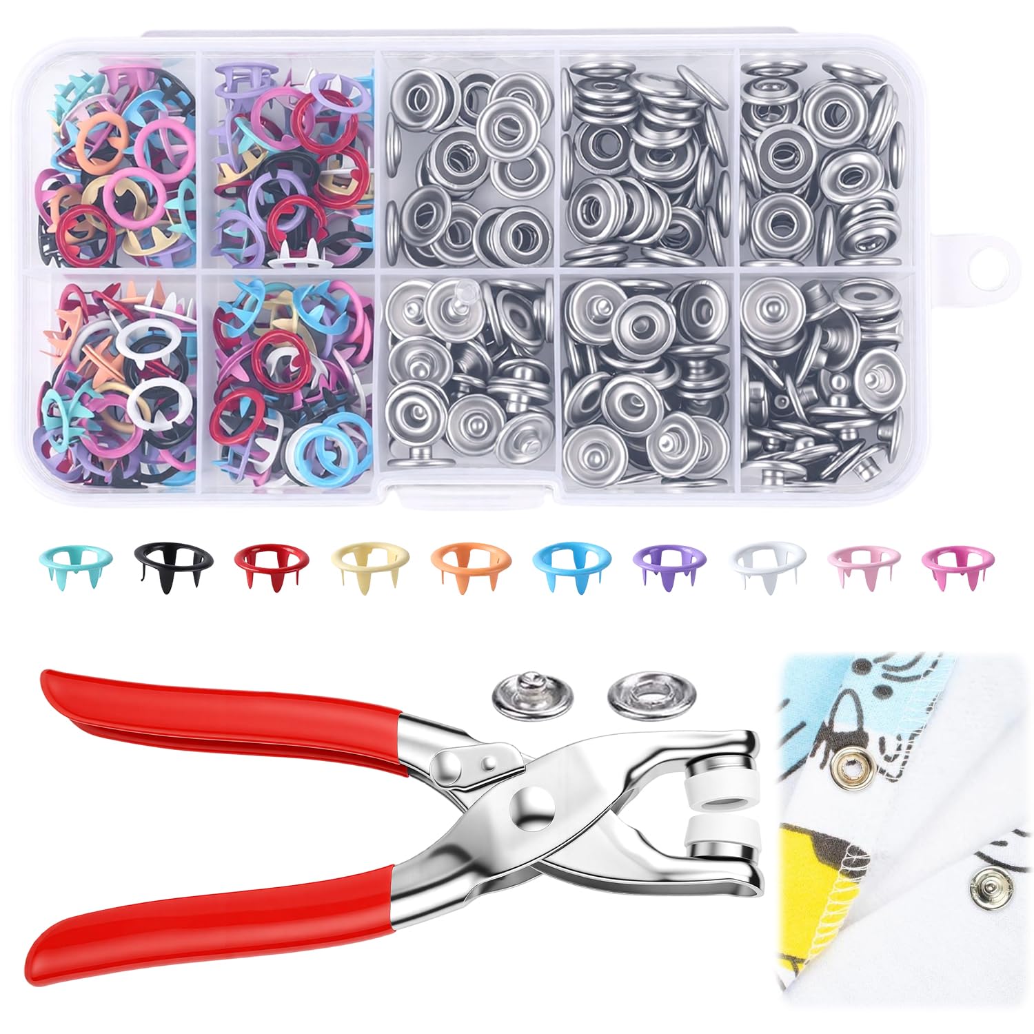 ชุดอุปกรณ์เย็บผ้าพร้อมกระดุมโล - Snap Fastener Set บทวิจารณ์และราคา