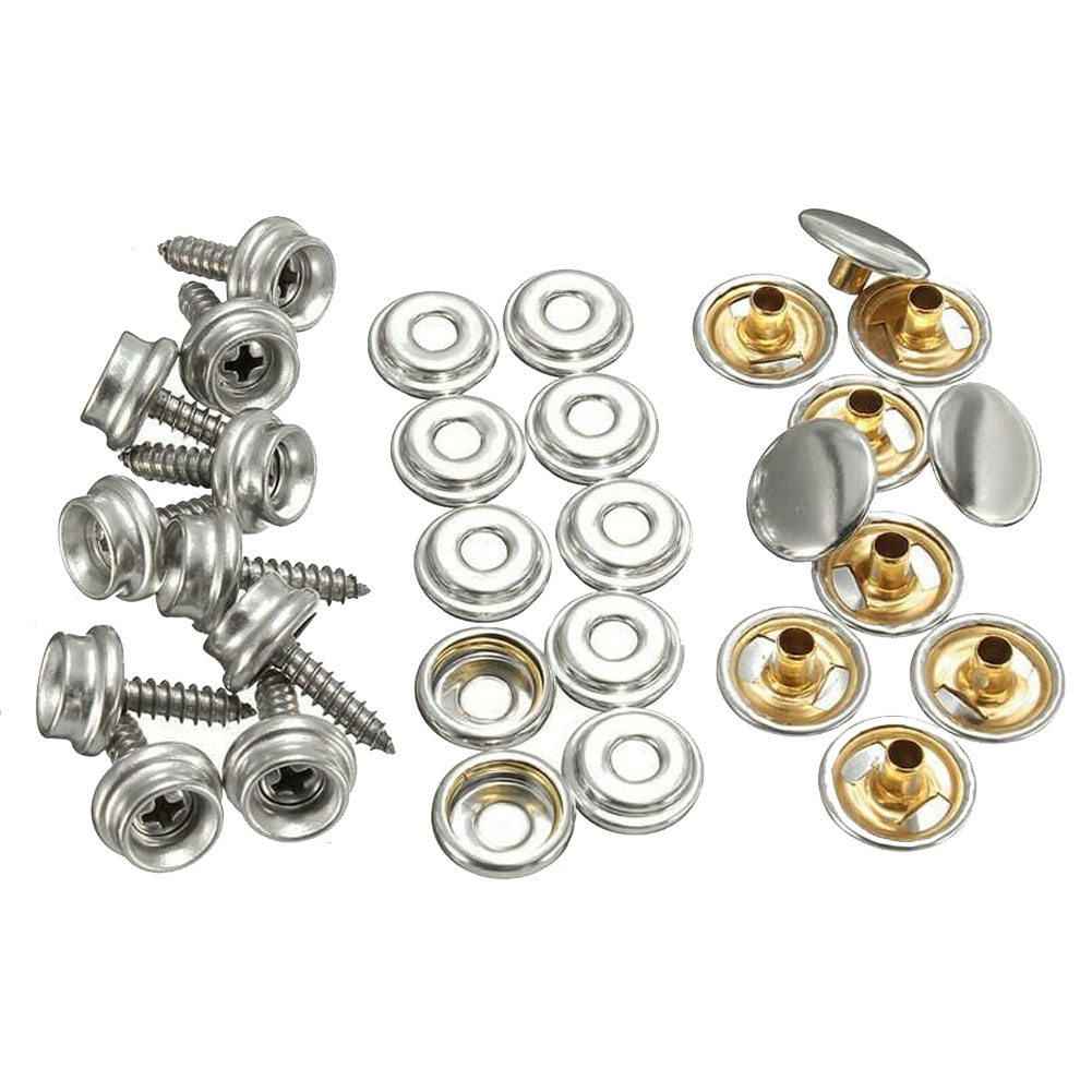 30Pcs Snap Fastener สแตนเลสผ้า - Snap Fastener Set บทวิจารณ์และราคา