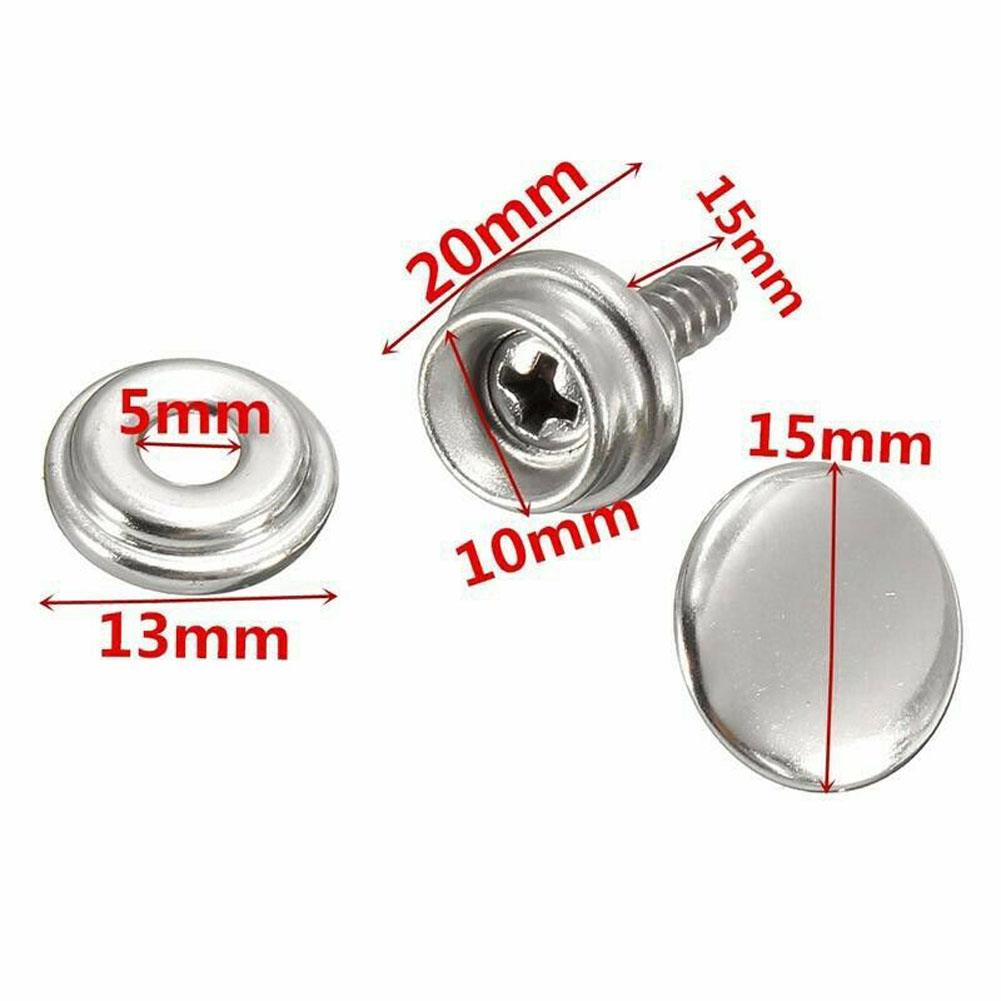 30Pcs Snap Fastener สแตนเลสผ้า - Snap Fastener Set บทวิจารณ์และราคา